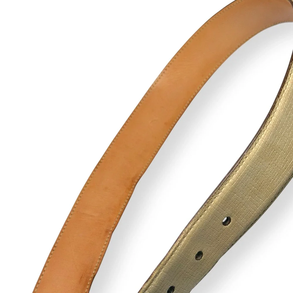 Martin Dingman Belt Nubuck Leather Cream Suede Mens Sz 38 Sand USA Made $128